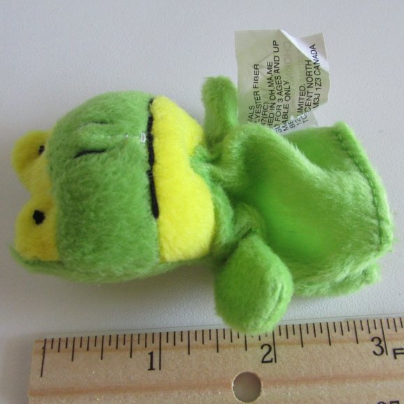 FROG FINGER PUPPET Stuffed Animal Plush - Picture 6 of 8